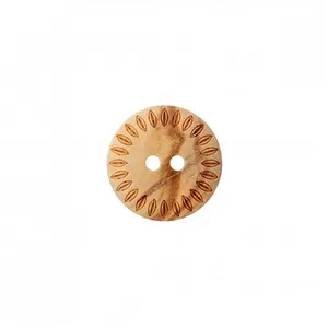 Non communiqué Bouton Bois 2 trous 18 à 23mm - Prym(...) - 18 Feuille