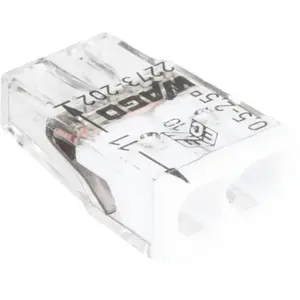 WAGO 100 Mini Bornes de Connexion Automatique 2 Entrées, Serre-joint pas cher