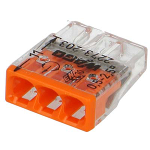 WAGO 2273-203 séparateur ou commutateur de câbles Orange,Transparent pas cher