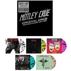 BMG RIGHTS MANAGEMEN Mötley Crüe - Crücial Crüe-The Studio Albums 1981-1989 - 5 Vinyl pas cher