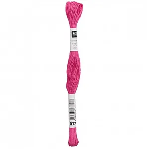 Non communiqué Fil à broder mouliné Uni - Rico Design(...) - 077 Rose pas cher
