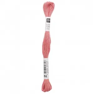 Non communiqué Fil à broder mouliné Uni - Rico Design(...) - 051 Rose pas cher