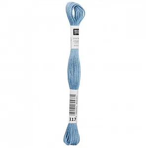 Non communiqué Fil à broder mouliné Uni - Rico Design(...) - 117 Bleu pas cher