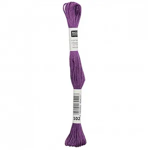 Non communiqué Fil à broder mouliné Uni - Rico Design(...) - 102 Violet