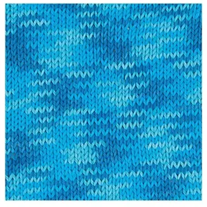CREATIVE iMPRIMÉ aRAN mIX cOTON tURQUOISE pas cher