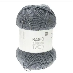 Rico Design - Basic - Super Big - Tweed Aran - 003 blauw - 400gr - 880...