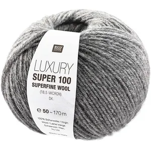 Rico Design Pelote de laine Luxury Super 100 superfine wool dk -(...) - 11 Gris