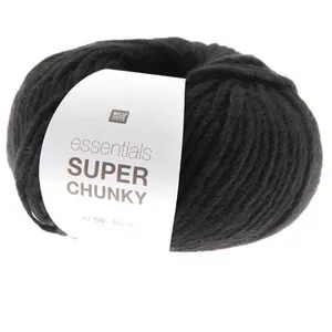 Laine à tricoter Essentials SUPER Chunky 50 gr - RICO Design(...) - 10 Noir