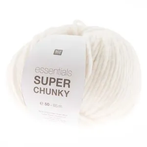 Laine à tricoter Essentials SUPER Chunky 50 gr -(...) - 01 Blanc pas cher