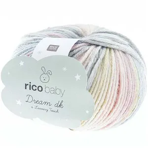 Fil à tricoter Rico RICO BABY DREAM LUX TOUCH -(...) - 11 Baie/bleu pas cher