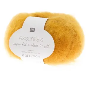 Laine SUPER KID MOHAIR LOVES SILK Rico 037 Moutarde