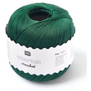 Rico Design Essentiels Crochet Sapin Vert , 100% Coton, 7.5 x 7.5 X 8 ...