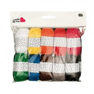 Minis pelotes de coton à tricoter 10 x 10gr - CLASSIC -(...) - 01 Multicolore