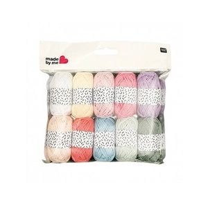 Made By Me Minis pelotes de coton à tricoter 10 x 10gr - VINTAGE -(...) - 02 Multicolore