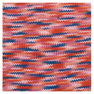 Fil à tricoter CREATIVE COTTON PRINT ARAN - Rico Design Orange (021) -...