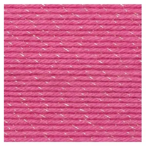 Fil layette à tricoter RICO BABY CLASSIC GLITZ DK - Rico Design 03 Ros...