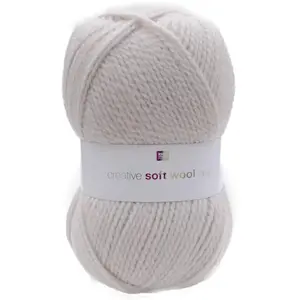 Fil de laine à tricoter Creative Soft Wool Aran - 100GR -(...) - 02 Ecru