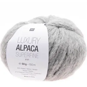 Fil de laine à tricoter LUXURY ALPACA Superfine Aran - 03 Gris - 03 Gr... pas cher