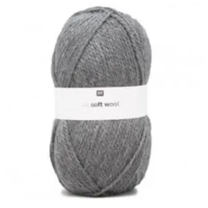 Laine CREATIVE SOFT WOOL ARAN Rico 017 Gris