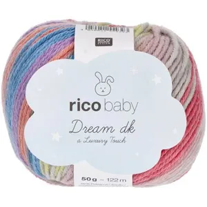 Fil à tricoter Rico RICO BABY DREAM LUX TOUCH -(...) - 07 Rouge/lilas
