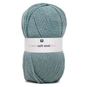 Fil de laine à tricoter Creative Soft Wool Aran - 100GR - 24 Bleu - 24...