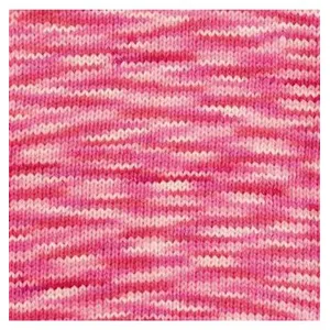 Fil à tricoter CREATIVE COTTON PRINT ARAN - Rico Design Rose (033 - FU...