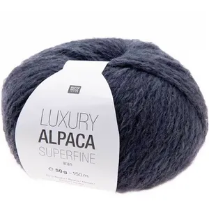 Fil de laine à tricoter LUXURY ALPACA Superfine Aran -(...) - 9 Bleu