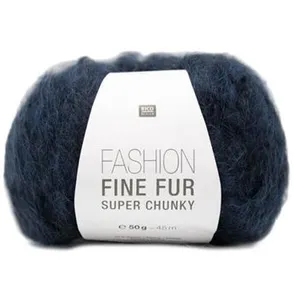 Pelote de laine Fashion Fine Fur Super Chunky - Rico Design(...) - 04 Bleu pas cher