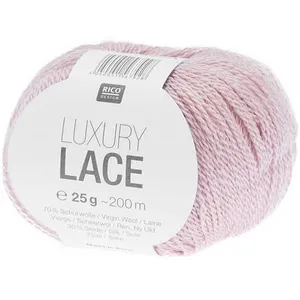 Pelote de laine Luxury Lace - 25GR - Rico Design(...) - 02 Rose pas cher