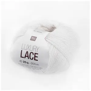Pelote de laine Luxury Lace - 25GR - Rico Design(...) - 01 Blanc pas cher