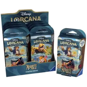 Comparateur de prix : Ravensburger Disney Cartes à Collectionner Starter Decks Lorcana Azurite Sea English 8 Unités