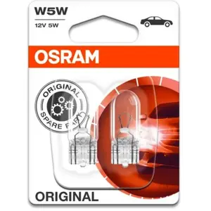 Comparateur de prix : OSRAM Lot de 2 Lampes éclairage de plaque Original W5W