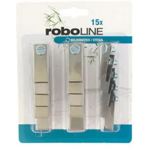 Comparateur de prix : Kit de 15 lames + vis d'origine pour robots belrobotics - etesia modèles big mow, green mow, parc mow, etm44, etm65, etm105. re
