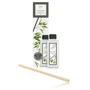 Comparateur de prix : ipuro Black Bamboo - Recharge de parfum d'ambiance économique avec notes vertes et boisées - Recharge d'huile parfumée - Recharge de diffuseur de 200 ml - Avec bâtonnets parfumés (1 paquet)