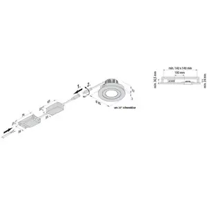 Hera Spot encastrable LED Eco SR 68 blanc 3.000 K Ø 8,5 cm AluminiumVendu parluminaire