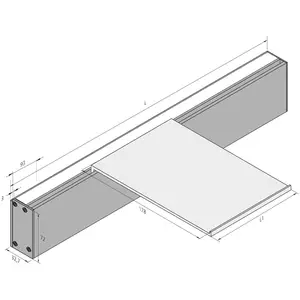 Hera Applique murale LED Intero-Line, noir, 120 cm, aluminium, CCT up/...Vendu parluminaire