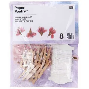 Comparateur de prix : Rico Guirlande de papier - 8 Fleurs de cerisier