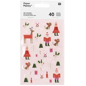 Rico 40 autocollants gel Père Noël pas cher