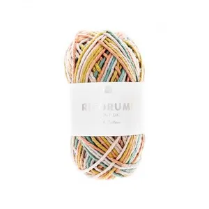 Pelote de coton RICORUMI PRINT DK 25 gr - Rico Design 04 Multicolore -...