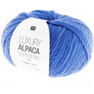 Fil de laine à tricoter LUXURY ALPACA Superfine Aran - 16 Bleu - 16 Bl... pas cher