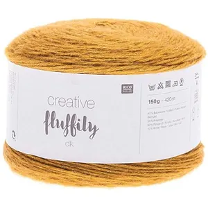 Coton à tricoter Creative FLUFFILY - 150 GR - Rico Design(...) - 02 Jaune