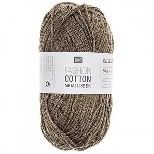 Fil à tricoter FASHION COTTON MÉTALLISÉ DK - Rico Design 22 Vert - 22 ...