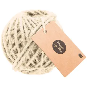 Rico Design Ficelle en jute Ø 4 mm 25 m Crème