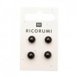Boutons yeux Amigurumi petit modèle D.8,5 mm X 4 Ricorumi - Rico Desig...