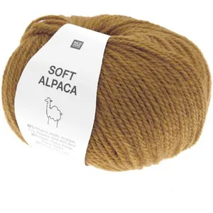 Pelote de laine et Alpaga SOFT ALPACA - Rico Design 02 Moutarde - 02 M... pas cher