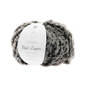 Pelote de fourrure Créative Petit Lapin Super Chunky - 100GR - 08 Gris...