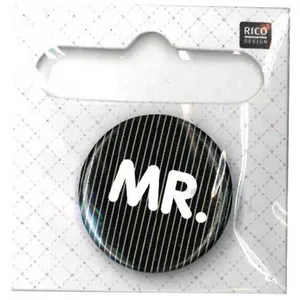 Non communiqué Badge bouton broche MR. - Rico Design(...) - Noir