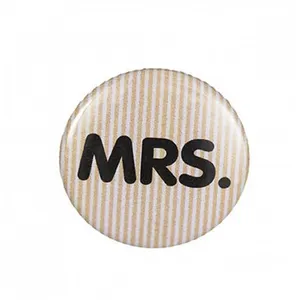 Non communiqué Badge broche bouton MRS. - Rico Design(...) - Blanc