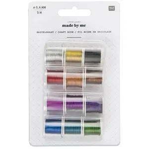 Fil en acier pour bricolage - 12 bobines - 5 mVendu parscrapmalin