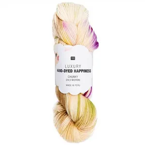 Pelote de laine Luxury HAND-DYED HAPPINESS CHUNKY - 100GR - 04 Vert - ...